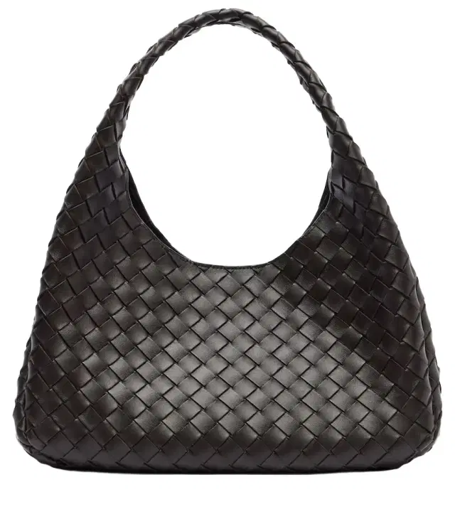 Bottega Veneta Campana Intrecciato leather shoulder bag