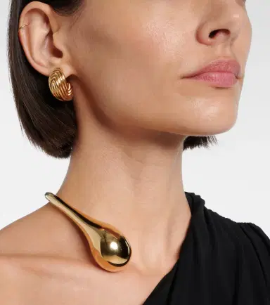 Bottega Veneta Gold-plated sterling silver earrings | Thumbnail 2 Bottega Veneta Gold-plated sterling silver earrings | Thumbnail 2