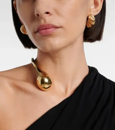 Bottega Veneta Gold-plated sterling silver earrings | Thumbnail 3 Bottega Veneta Gold-plated sterling silver earrings | Thumbnail 3