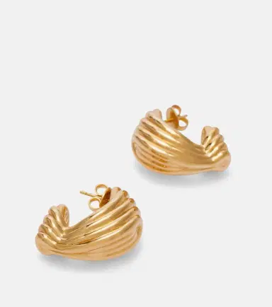 Bottega Veneta Gold-plated sterling silver earrings | Thumbnail 4 Bottega Veneta Gold-plated sterling silver earrings | Thumbnail 4
