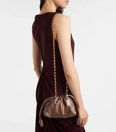 Loewe Flamenco Mini metallic leather clutch | Thumbnail 6