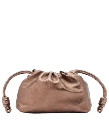 Loewe Flamenco Mini metallic leather clutch | Thumbnail 1