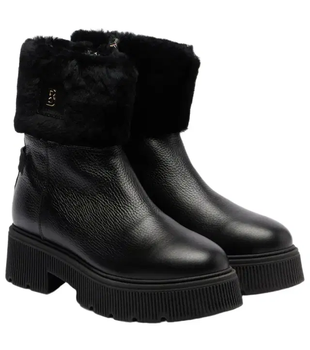 Bogner Turin shearling-lined leather ankle boots