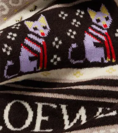 Loewe x Louis Wain Fair Isle wool-blend scarf | Thumbnail 2