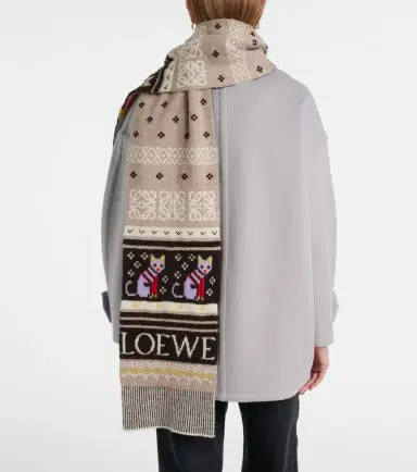 Loewe x Louis Wain Fair Isle wool-blend scarf | Thumbnail 6