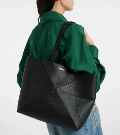 Loewe Puzzle Fold Medium leather tote bag | Thumbnail 5