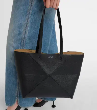 Loewe Puzzle Fold Medium leather tote bag | Thumbnail 6