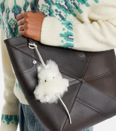 Loewe Bunny shearling bag charm | Thumbnail 4