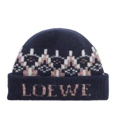 Loewe Fair Isle sequined wool-blend beanie | Thumbnail 1 Loewe Fair Isle sequined wool-blend beanie | Thumbnail 1