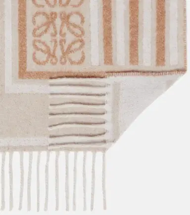 Loewe Anagram wool and cashmere jacquard scarf | Thumbnail 2
