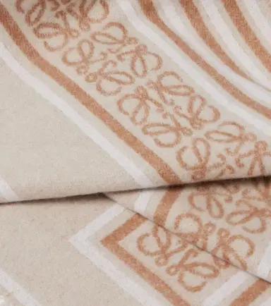 Loewe Anagram wool and cashmere jacquard scarf | Thumbnail 3