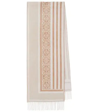 Loewe Anagram wool and cashmere jacquard scarf | Thumbnail 1