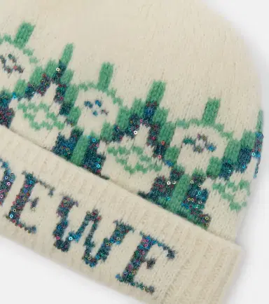 Loewe Fair Isle sequined wool-blend beanie | Thumbnail 3 Loewe Fair Isle sequined wool-blend beanie | Thumbnail 3
