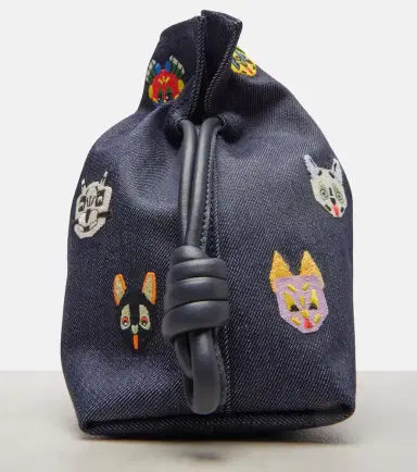 Loewe x Louis Wain Flamenco Cats Medium canvas clutch | Thumbnail 2 Loewe x Louis Wain Flamenco Cats Medium canvas clutch | Thumbnail 2