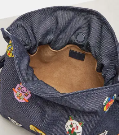 Loewe x Louis Wain Flamenco Cats Medium canvas clutch | Thumbnail 4 Loewe x Louis Wain Flamenco Cats Medium canvas clutch | Thumbnail 4