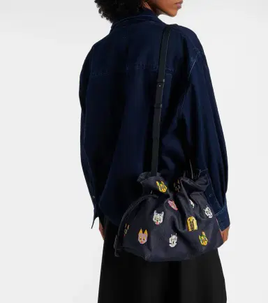 Loewe x Louis Wain Flamenco Cats Medium canvas clutch | Thumbnail 7 Loewe x Louis Wain Flamenco Cats Medium canvas clutch | Thumbnail 7