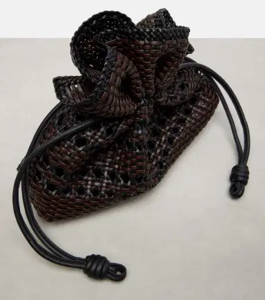 Loewe Flamenco Medium woven leather clutch | Thumbnail 2