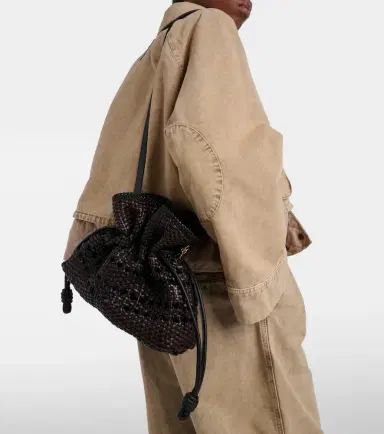 Loewe Flamenco Medium woven leather clutch | Thumbnail 6