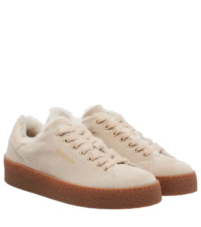 Bogner Lucerne shearling-lined suede sneakers