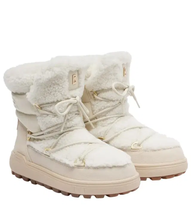 Bogner Chamonix shearling-trimmed suede snow boots
