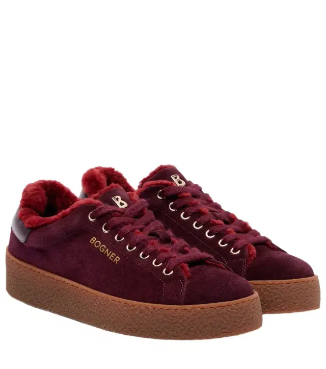 Bogner Lucerne shearling-lined suede sneakers
