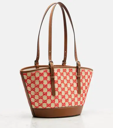 Gucci GG Small raffia-effect tote bag | Thumbnail 4