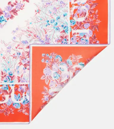 Gucci Printed silk twill scarf | Thumbnail 2