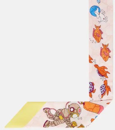 Gucci Printed silk twill scarf | Thumbnail 2