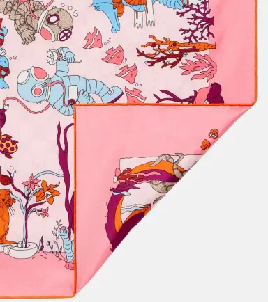 Gucci Printed silk twill scarf | Thumbnail 2