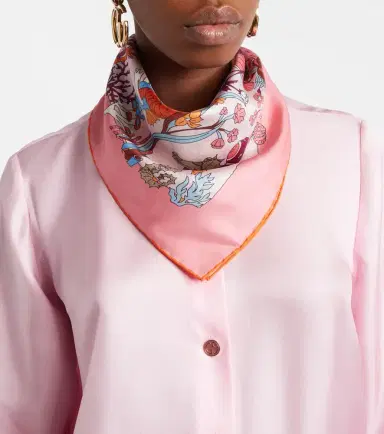 Gucci Printed silk twill scarf | Thumbnail 5
