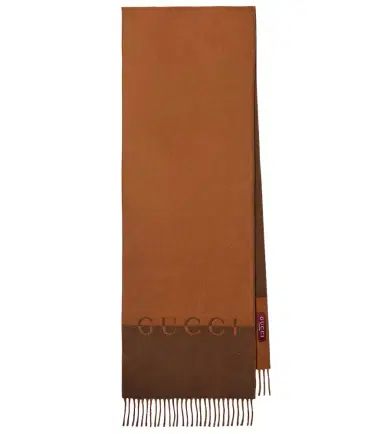 Gucci Logo wool and cashmere scarf | Thumbnail 1