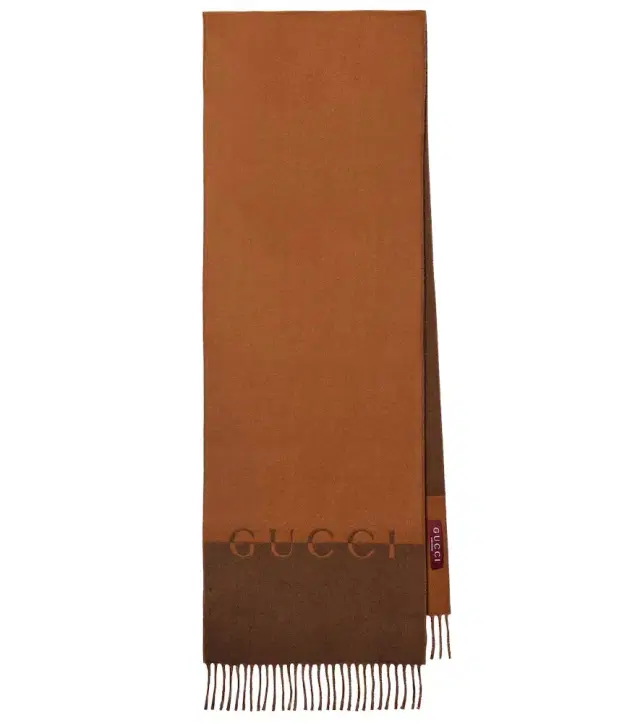 Logo wool and cashmere scarf