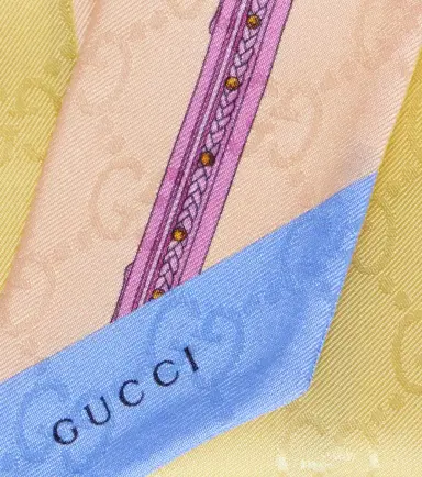 Gucci GG Horsebit silk twill scarf | Thumbnail 2