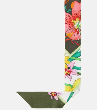 Gucci Flora twill silk scarf | Thumbnail 2