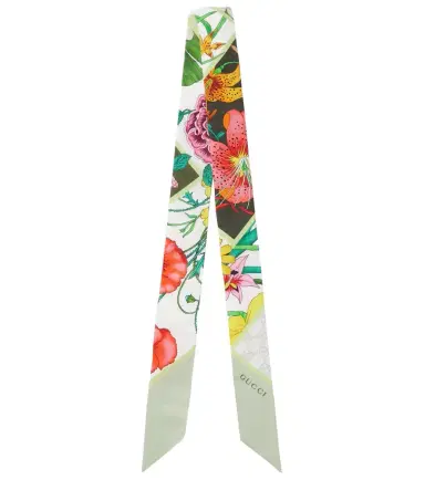 Gucci Flora twill silk scarf | Thumbnail 1