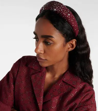 Gucci GG crystal-embellished headband | Thumbnail 3