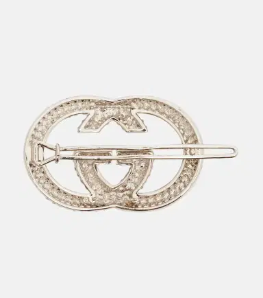 Gucci Interlocking G embellished barrette | Thumbnail 3 Gucci Interlocking G embellished barrette | Thumbnail 3