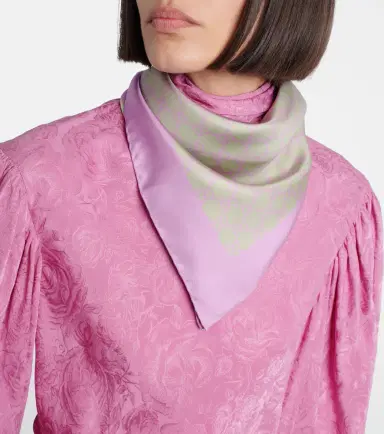 Gucci GG silk twill scarf | Thumbnail 5