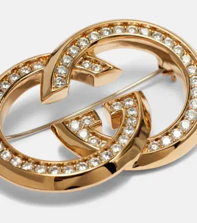 Gucci Interlocking G embellished brooch | Thumbnail 2