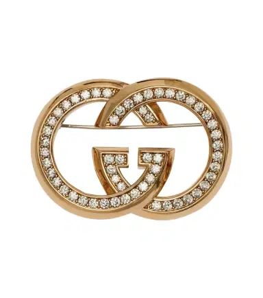 Gucci Interlocking G embellished brooch | Thumbnail 1
