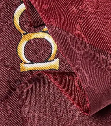 Gucci Horsebit silk twill scarf | Thumbnail 2