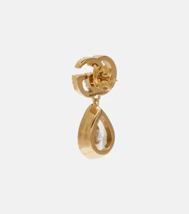 Gucci GG Marmont crystal-embellished drop earrings | Thumbnail 3