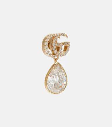 Gucci GG Marmont crystal-embellished drop earrings | Thumbnail 4