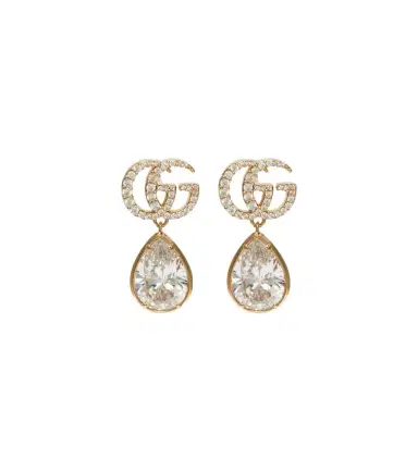 Gucci GG Marmont crystal-embellished drop earrings | Thumbnail 1