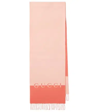 Gucci Logo wool and cashmere scarf | Thumbnail 1