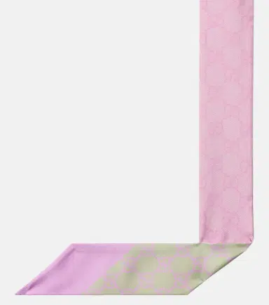 Gucci GG silk twill scarf | Thumbnail 3