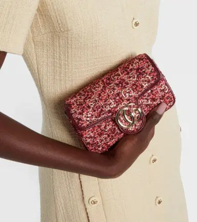 Gucci GG Marmont Mini tweed shoulder bag | Thumbnail 6 Gucci GG Marmont Mini tweed shoulder bag | Thumbnail 6