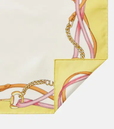 Gucci Printed silk twill scarf | Thumbnail 2