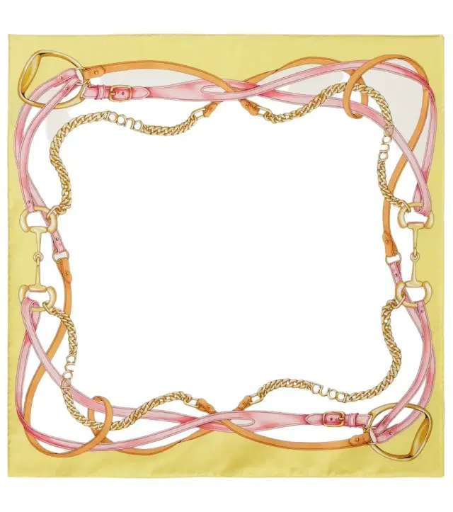 Printed silk twill scarf