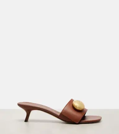 Loewe Pebble Anagram leather mules | Thumbnail 3 Loewe Pebble Anagram leather mules | Thumbnail 3